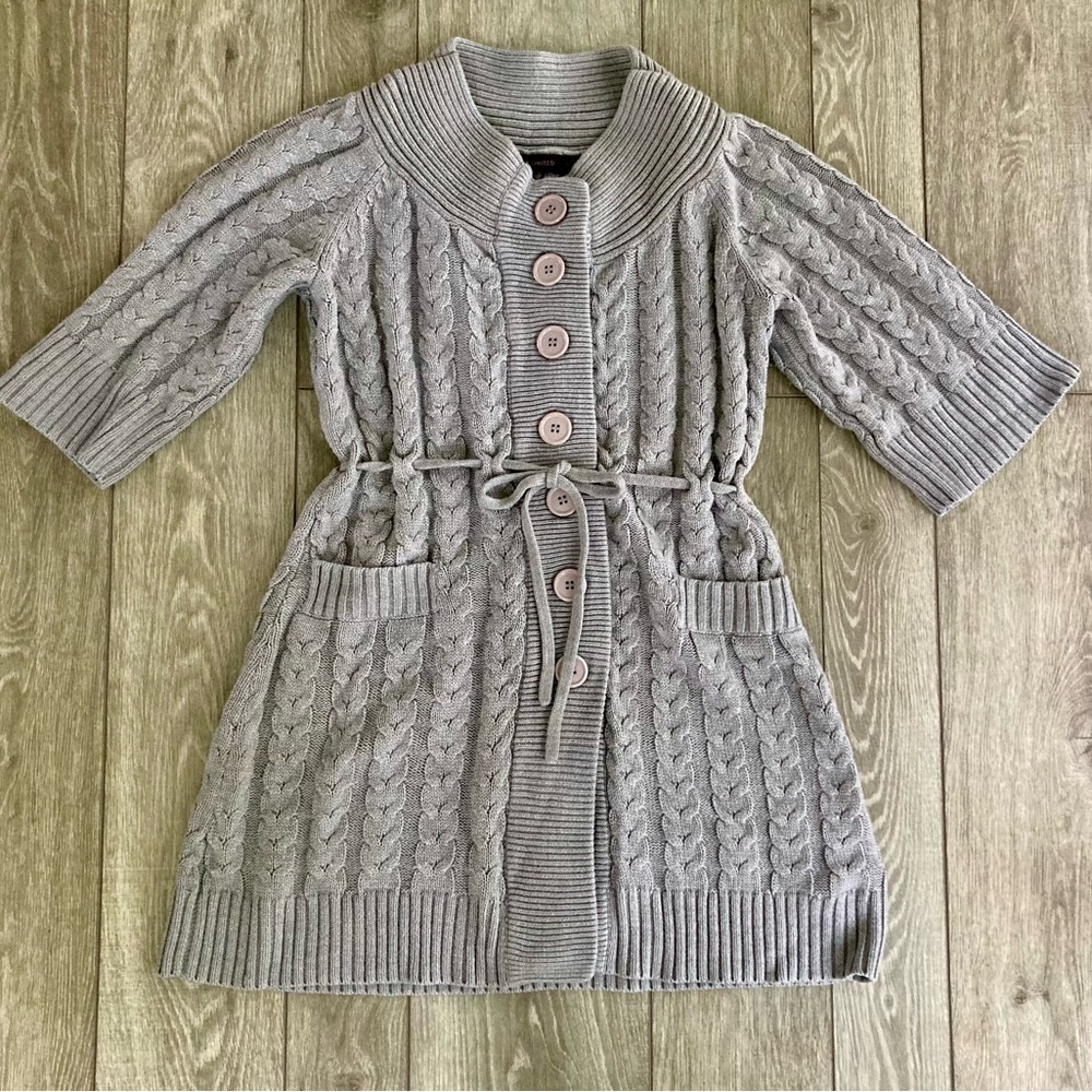 The Limited Light Gray Tunic Sweater
